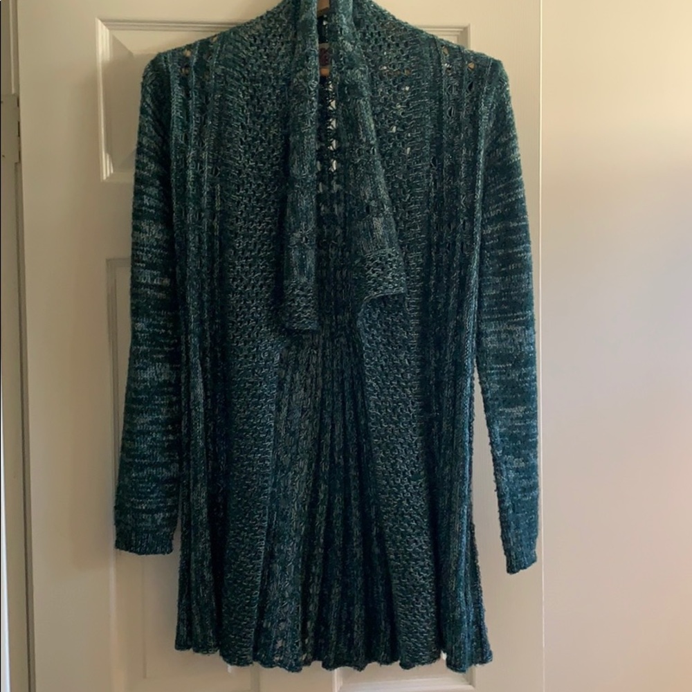 Anthropologie Rosie Neira Turquoise Sweater